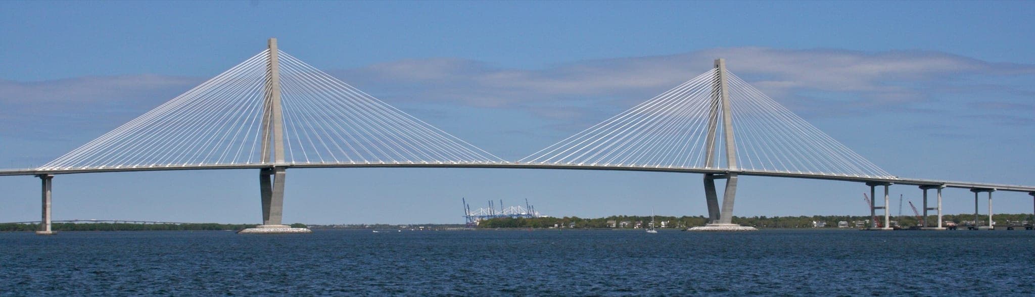 The Arthur Ravenel Jr. Bridge spanning the Cooper River in Charleston, SC